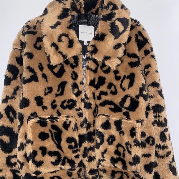 AVEC LES FILLES
Faux Fur Cropped Bomber Jacket - Picture 3 of 5